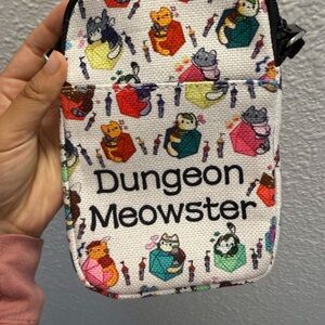 Dungeon Meowster Cat Print Pouch
